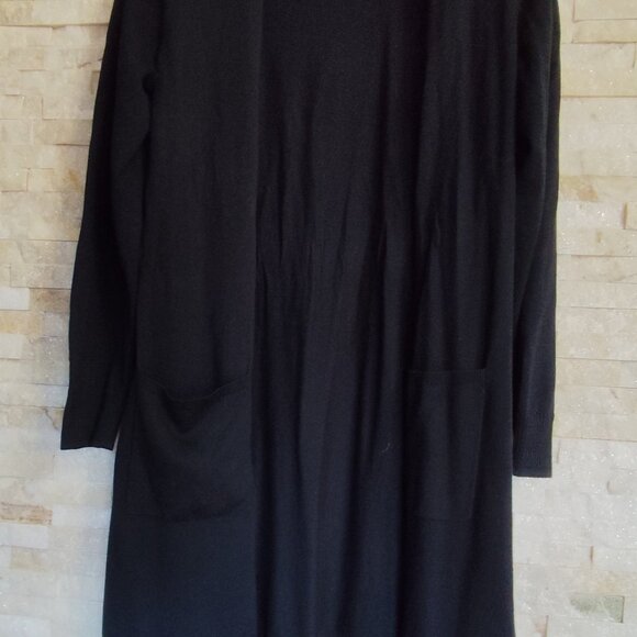 Black cardigan knee length M - Picture 5 of 5